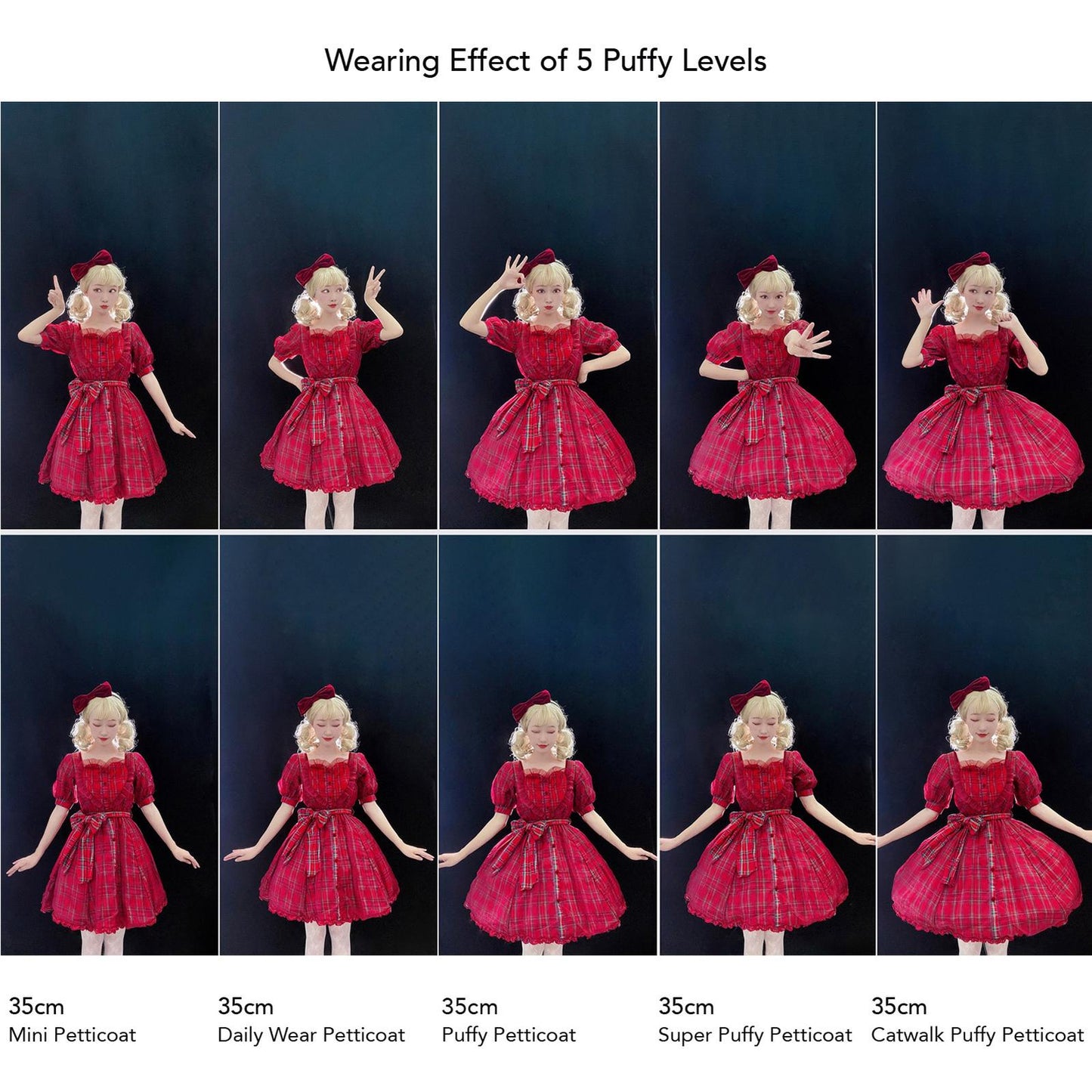 35cm Daily Lolita Petticoat Customizable 32918:456430