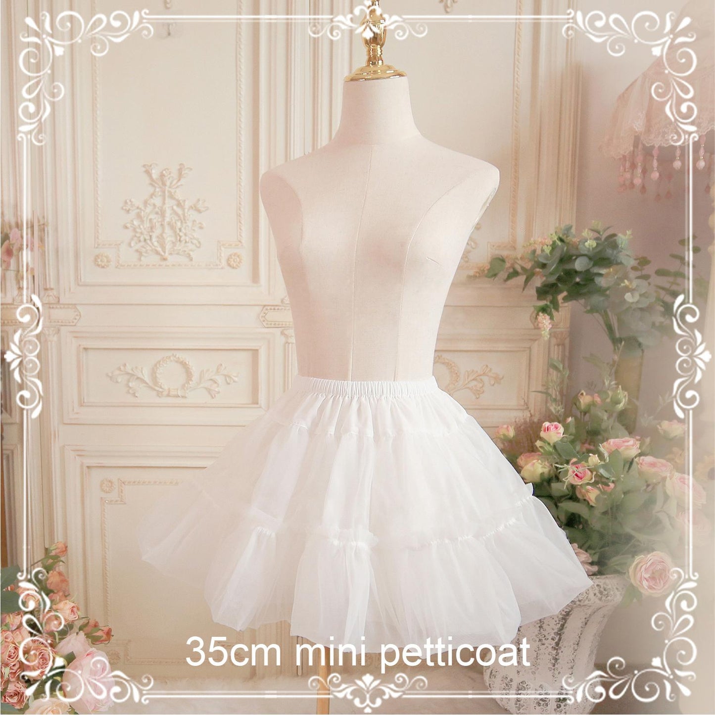 35cm Mini Lolita Petticoat Customizable (White) 32904:454900 (White) 32904:454900